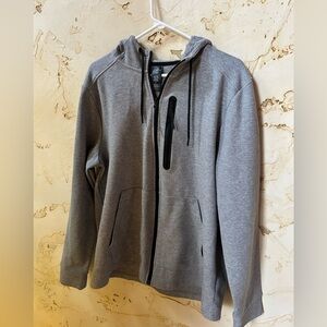 Member’s Mark Everyday Full-Zip Active Hoodie – Size Large | Gray | Like New